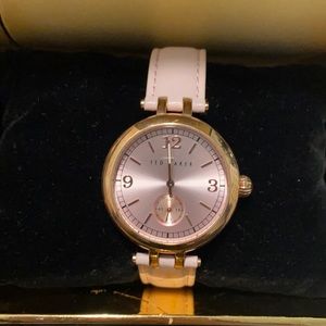 Ted Baker Watch with pink leather band